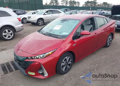 2017 Toyota Prius Prime Advanced z USA, uszkodzony, nr VIN JTDKARFP7H3005639